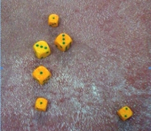 Sad dice rolls